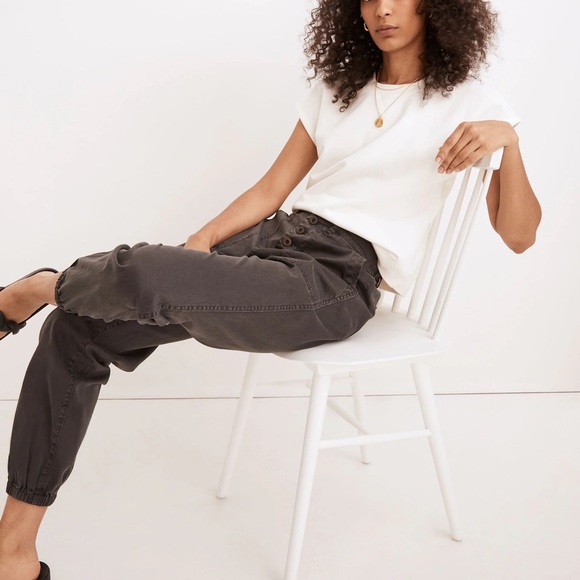 Madewell Pants - MADEWELL Griff Pull-On Tapered Fatigue Cargo Pants Size 26